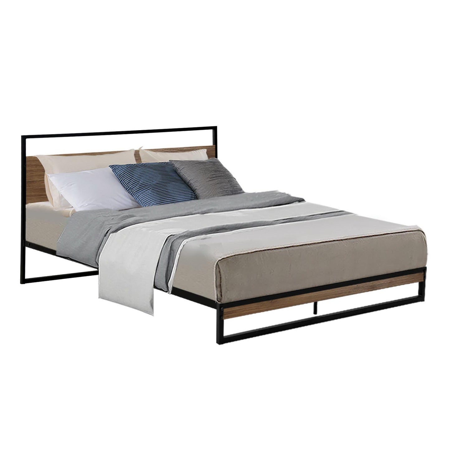 Artiss Bed Frame Double Size Metal Bed Frame DANE - Furniture > Bedroom > Beds & Bed Frames