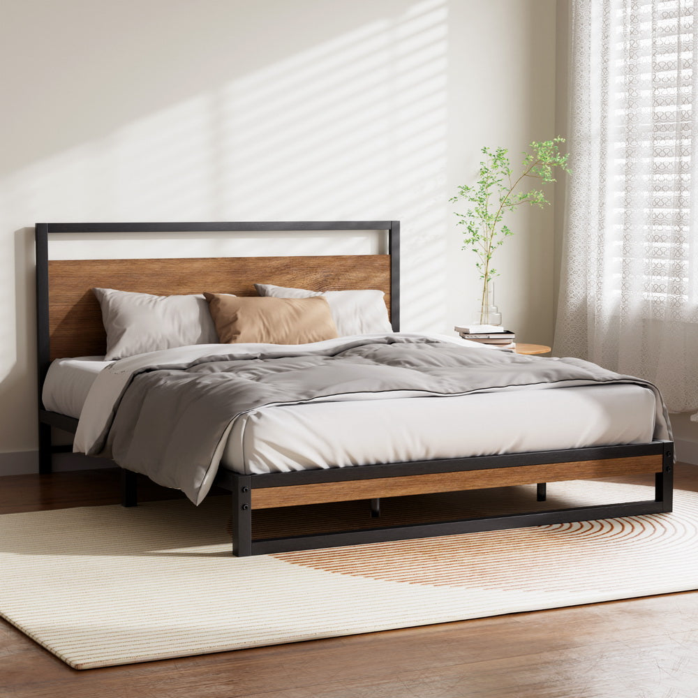 Artiss Bed Frame Queen Size Metal Bed Frame DANE Furniture > Bedroom > Beds & Bed Frames