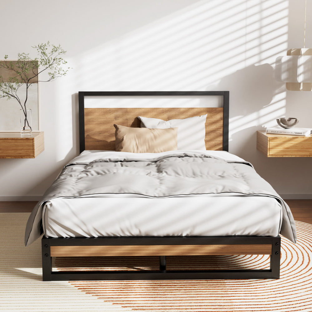 Artiss Bed Frame Single Size Metal Bed Frame DANE - Furniture > Bedroom > Beds & Bed Frames