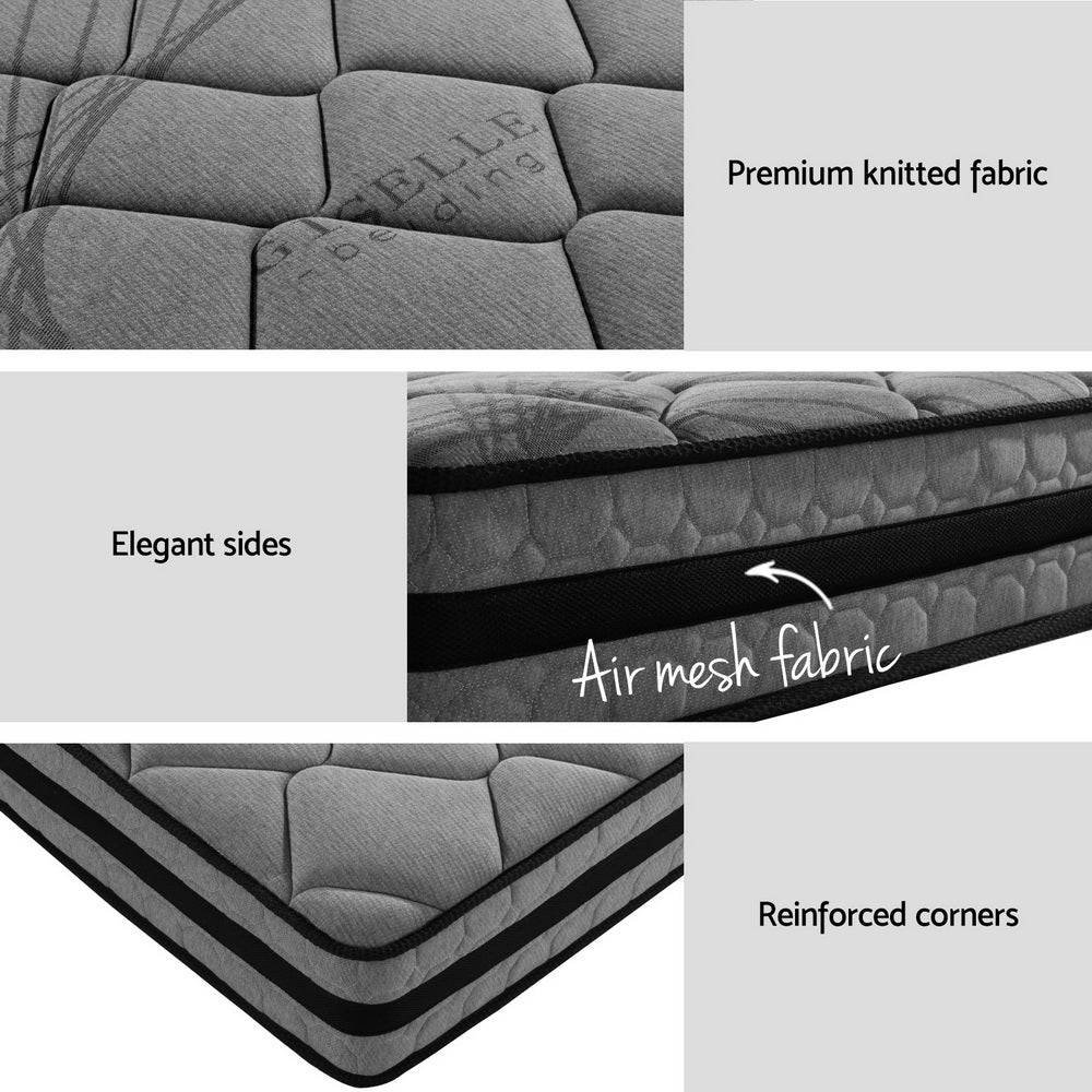 Artiss Bed Frame Queen Size Metal Frame DANE with Mattress Furniture > Bedroom > Beds & Bed Frames