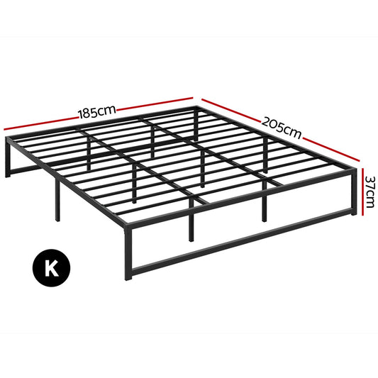 Artiss Bed Frame King Size Metal Frame TINO Furniture > Bedroom > Beds & Bed Frames