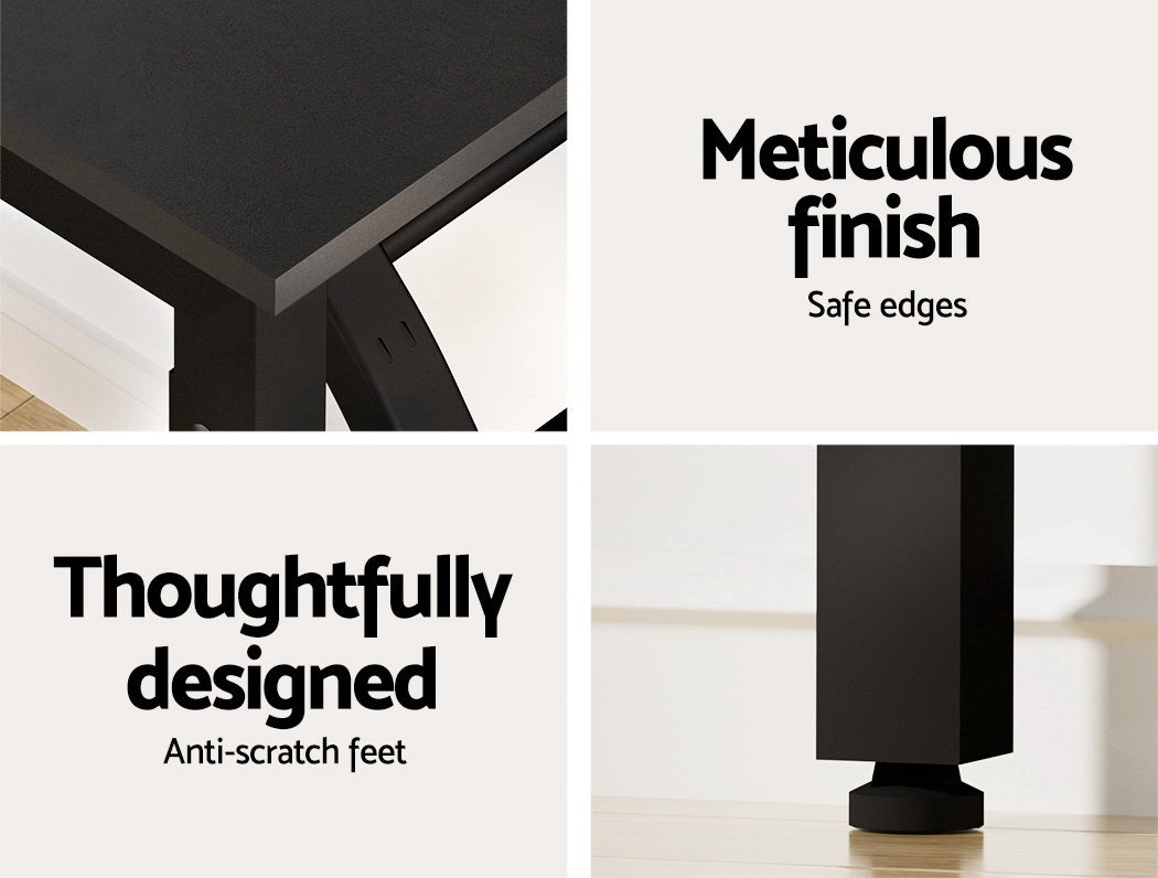 Artiss Computer Desk Foldable Balck 80CM Furniture > Office