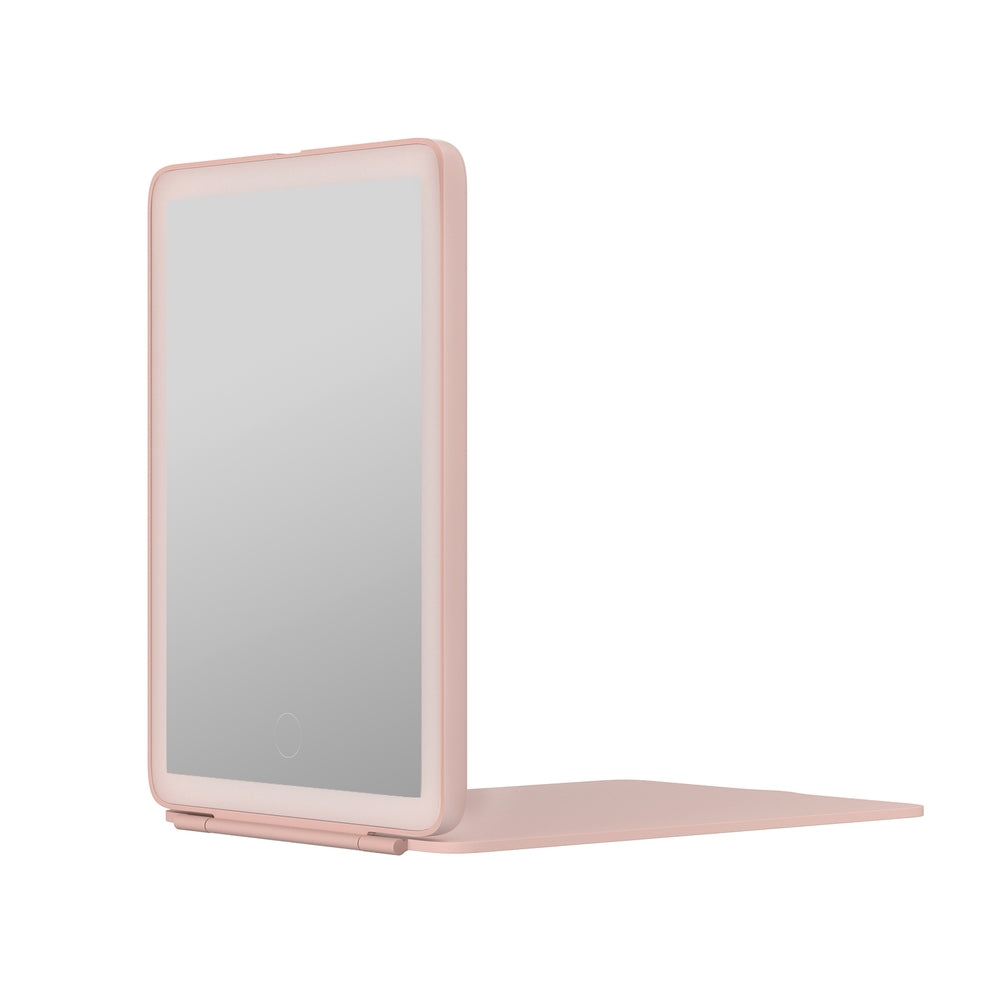 Embellir Compact Makeup Mirror w/ LED Light Portable Foldable Travel Beauty Pink Health & Beauty > Makeup Mirrors