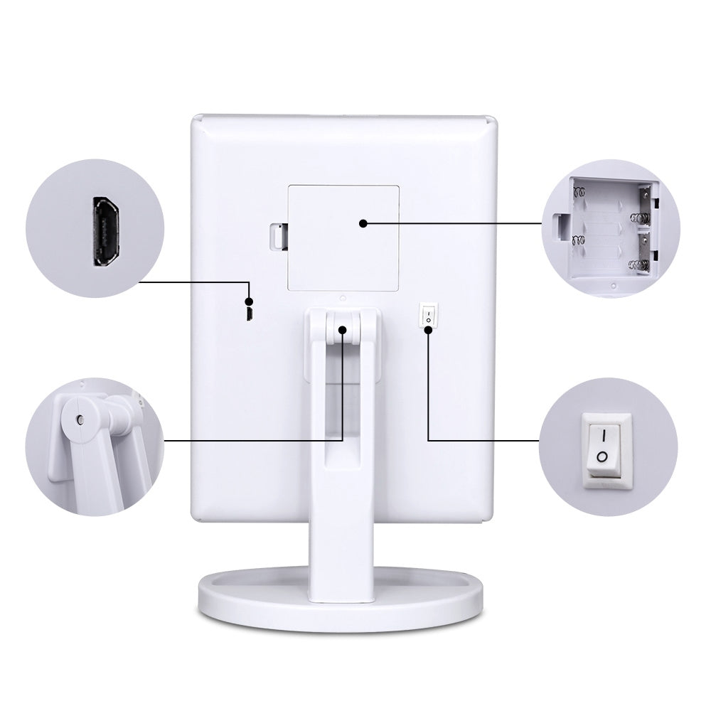 Embellir Tri fold Makeup Mirror 1X2X3X Magnifying with LED Light Travel Portable Health & Beauty > Makeup > Makeup