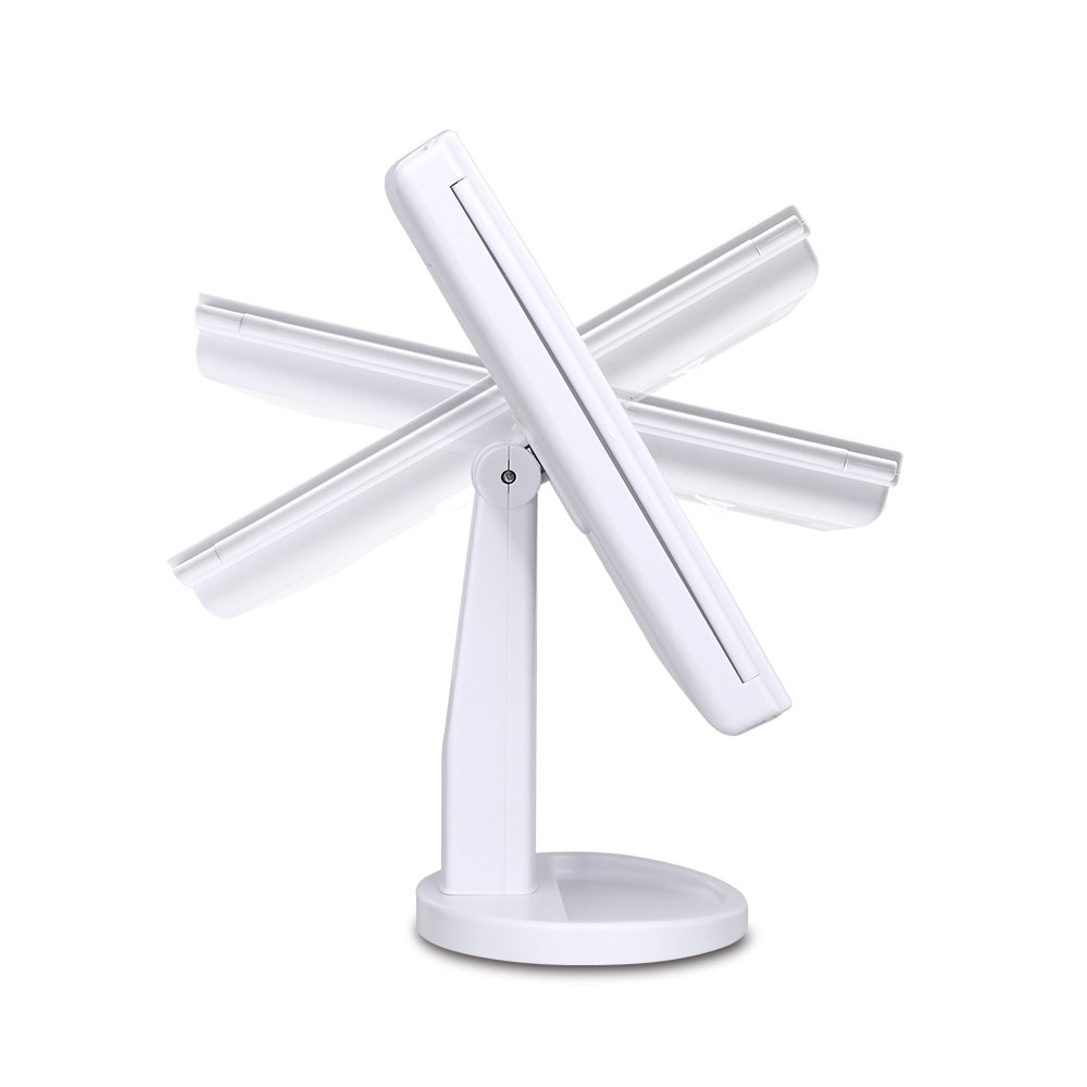 Embellir Tri-fold Makeup Mirror 1x2x3x Magnifying with Led Light Travel Portable