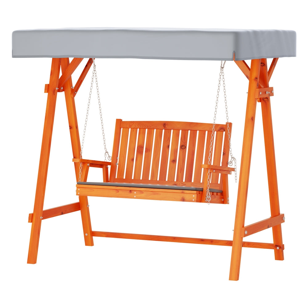 Gardeon Swing Chair Wooden Garden Bench Canopy 2 Seater Outdoor Furniture - Furniture > Outdoor > Outdoor Chairs