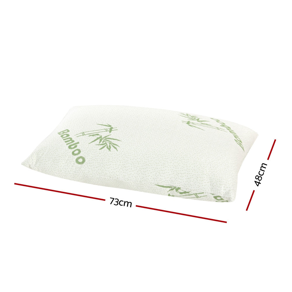 Giselle Bedding 4 Pack Bamboo Pillow Family Hotel - Home & Garden > Bedding > Pillows