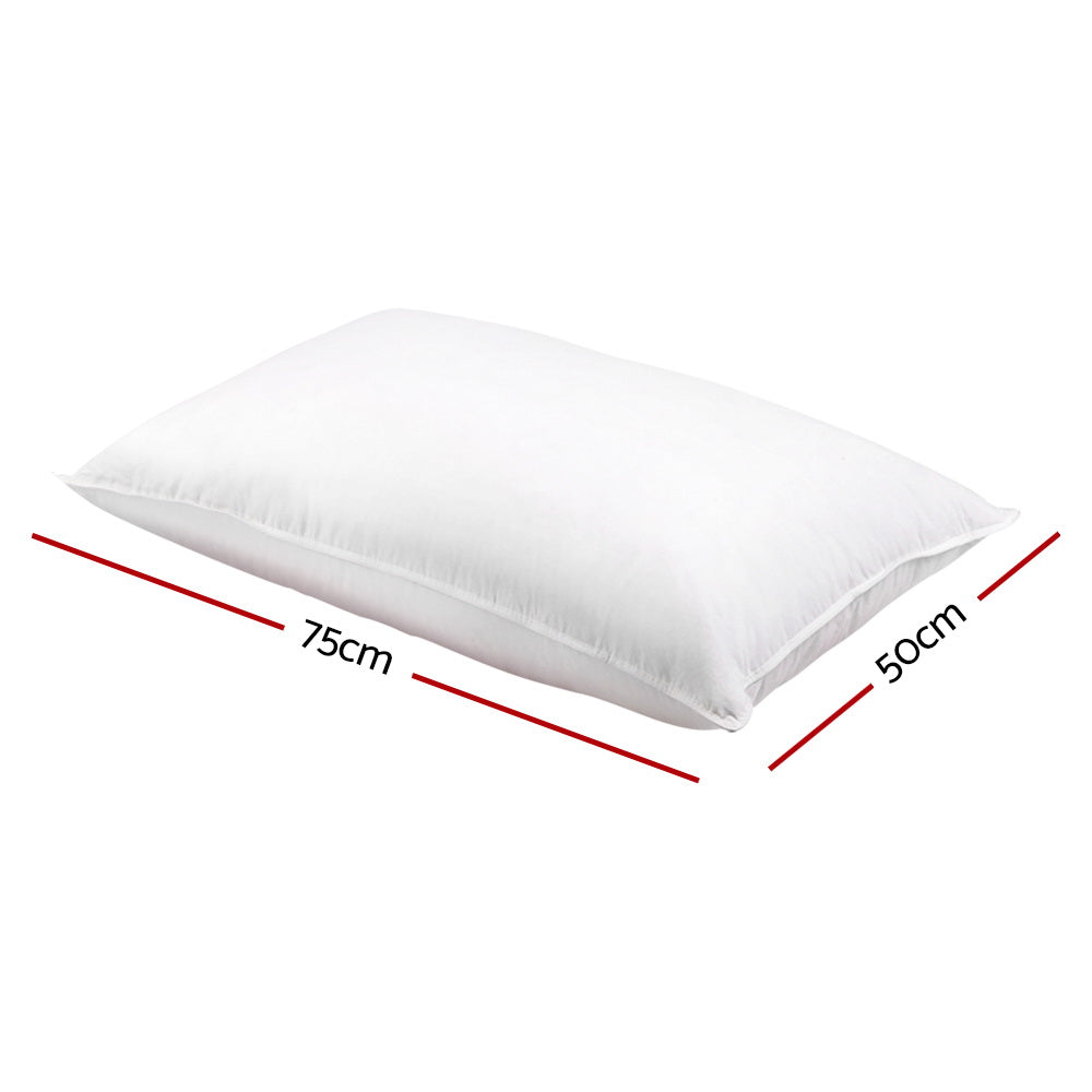 Giselle Bedding Goose Feather Down Pillow Twin Pack - Home & Garden > Bedding > Pillows