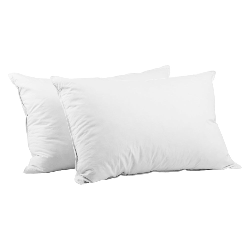 Giselle Bedding Goose Feather Down Pillow Twin Pack - Home & Garden > Bedding > Pillows
