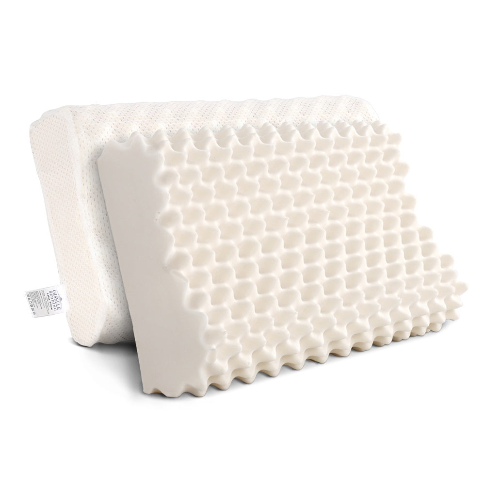 Giselle Bedding Natural Latex Pillow Twin Pack Home & Garden > Bedding