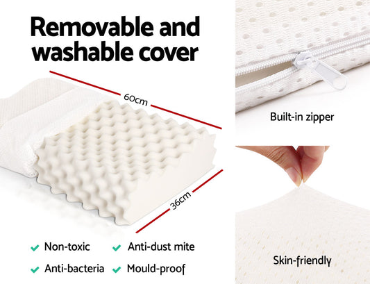 Giselle Bedding Natural Latex Pillow Twin Pack Home & Garden > Bedding