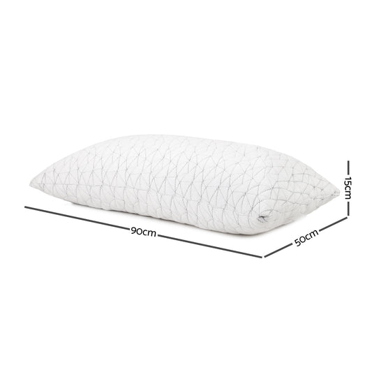 Giselle Bedding Memory Foam Pillow King Size Twin Pack Home & Garden > Bedding
