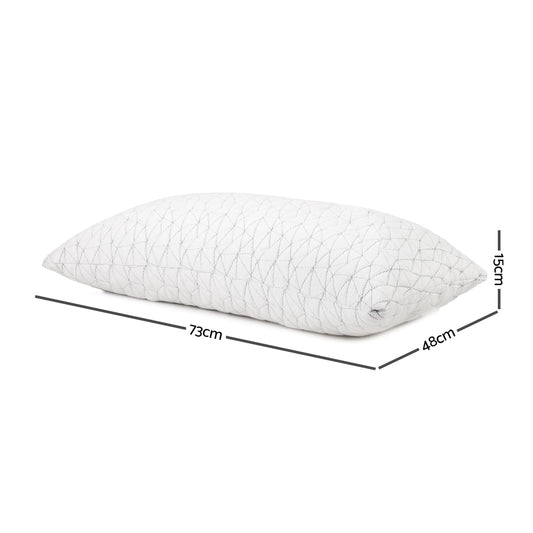 Giselle Bedding Memory Foam Pillow Single Size Twin Pack Home & Garden > Bedding