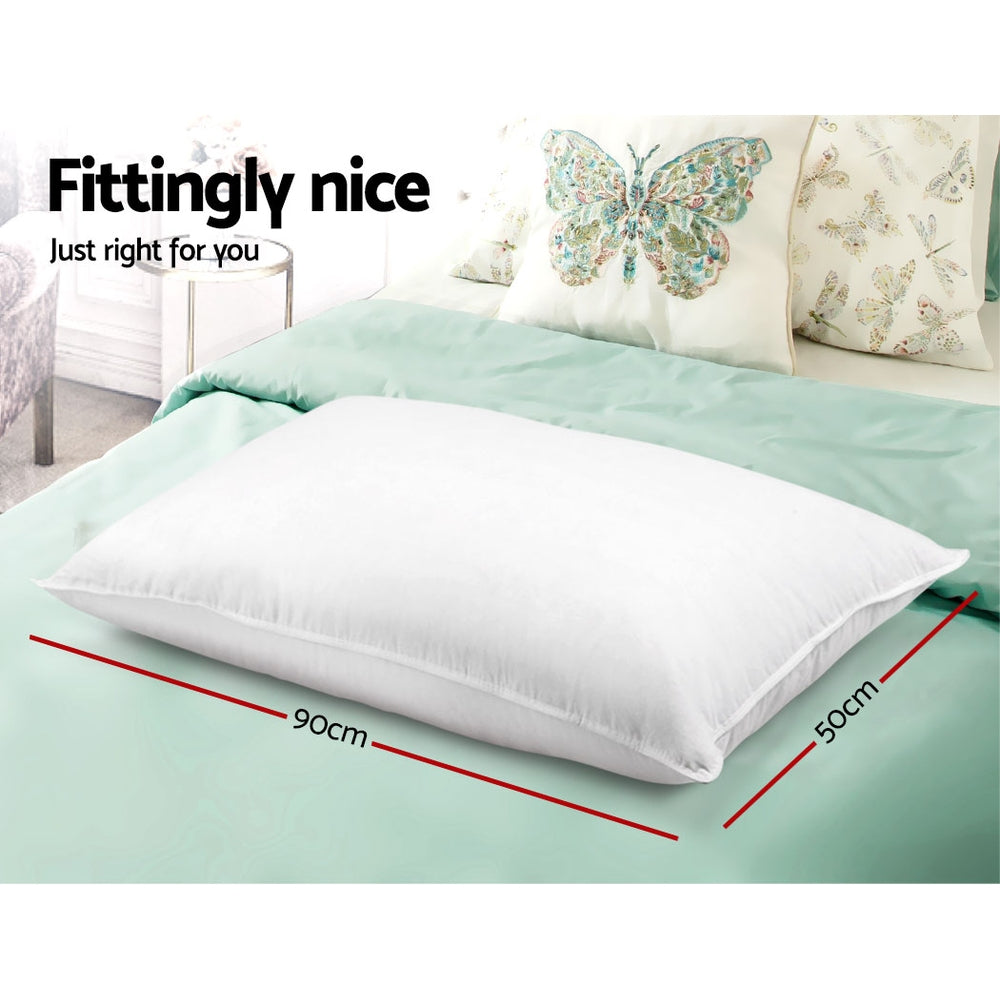Giselle Bedding 4 Pack Bed Pillow Family Hotel 50X90CM - Home & Garden > Bedding > Pillows