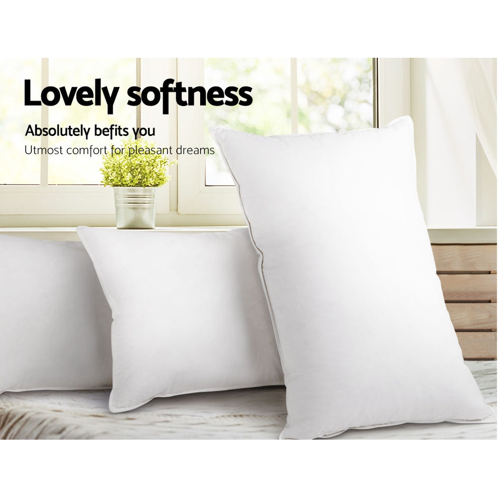 Giselle Bedding 4 Pack Bed Pillow Family Hotel 50X90CM - Home & Garden > Bedding > Pillows