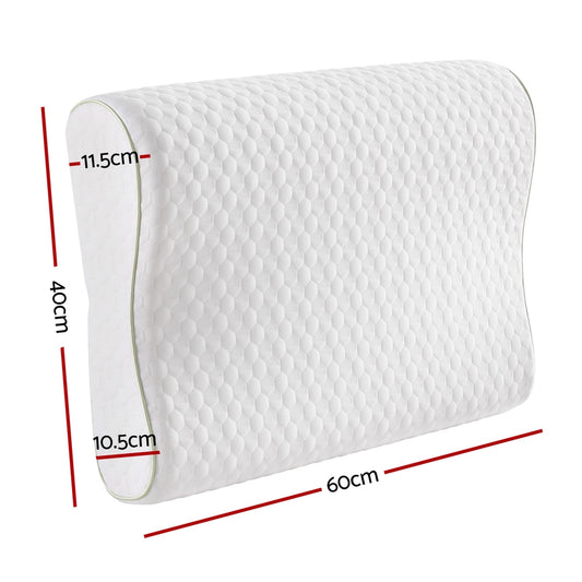 Giselle Memory Foam Pillow Contour Neck - Home & Garden > Bedding > Pillows