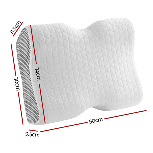 Giselle Memory Foam Pillow Contour Neck - Home & Garden > Bedding > Pillows