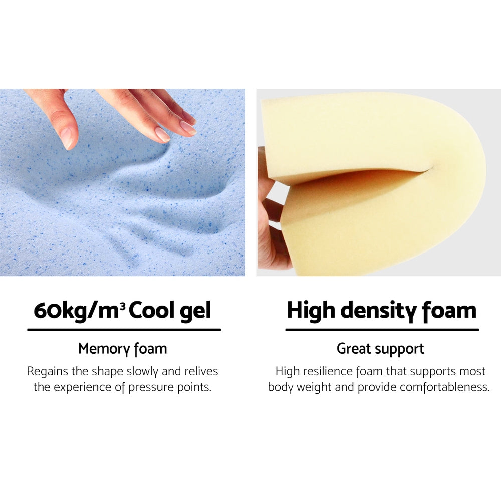 Giselle Bedding Wedge Pillow Blue Twin Pack - Home & Garden > Bedding > Pillows