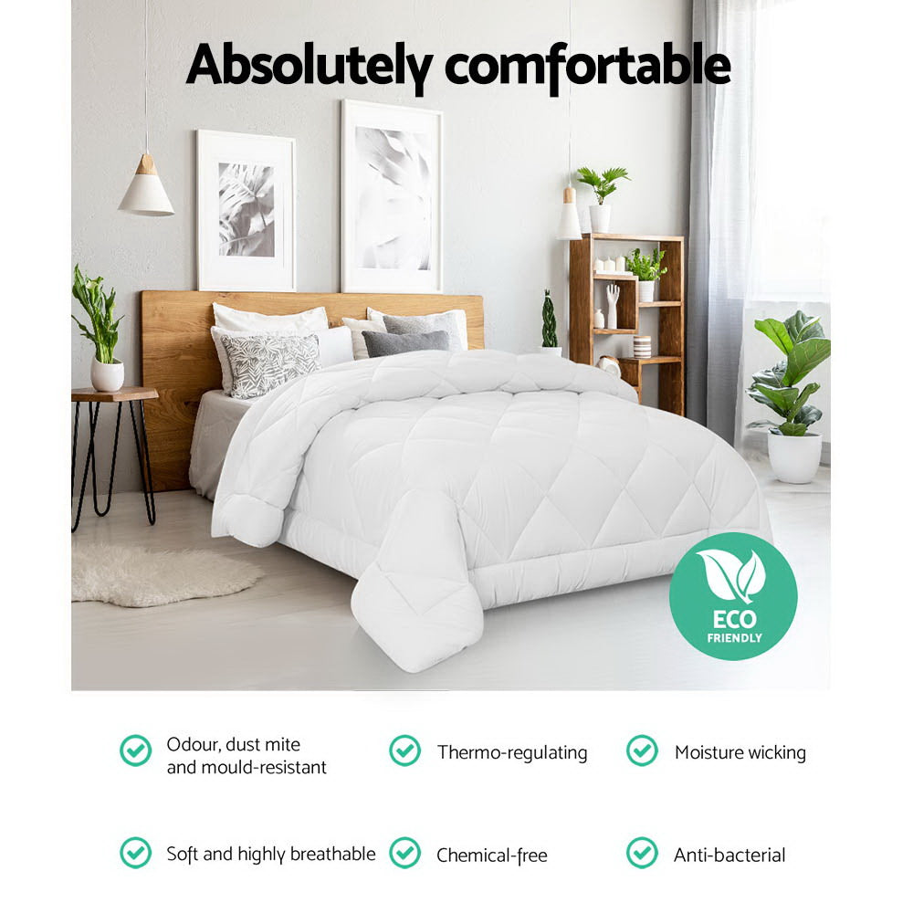 Giselle Bedding 800GSM Microfibre Bamboo Quilt Super King - Home & Garden > Bedding > Quilts & Duvets