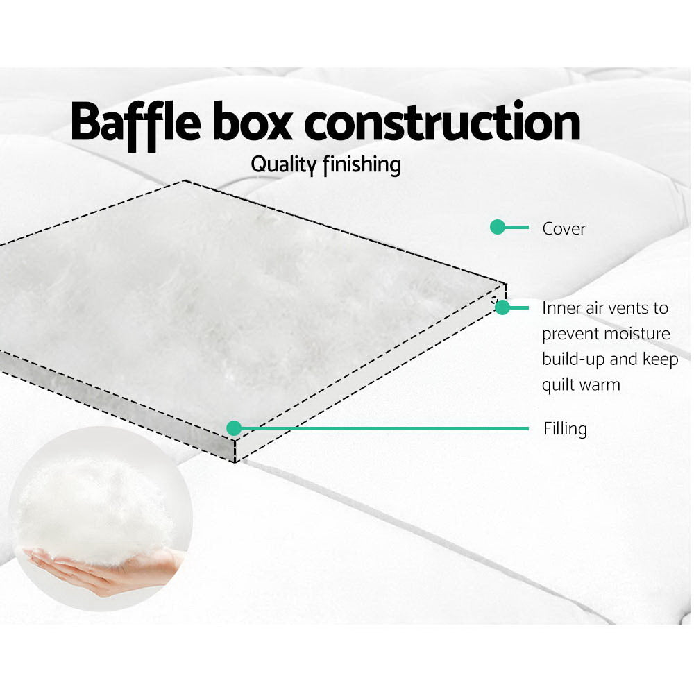 Giselle Bedding 800GSM Microfibre Bamboo Quilt Super King - Home & Garden > Bedding > Quilts & Duvets