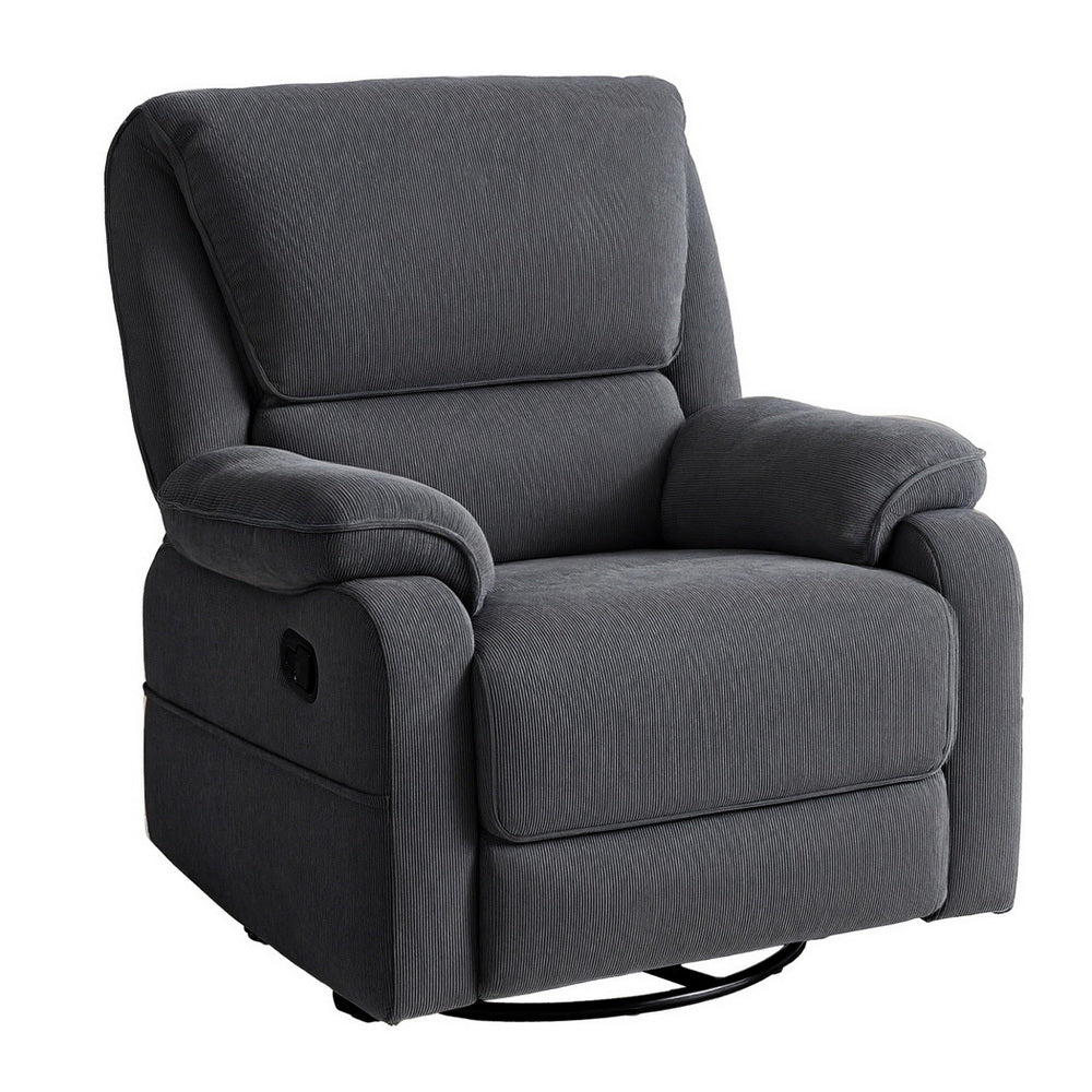 Artiss Rocking Recliner Chair 360 Swivel Massage Heated Reclining Chairs - Furniture > Bar Stools & Chairs > Arm Chairs