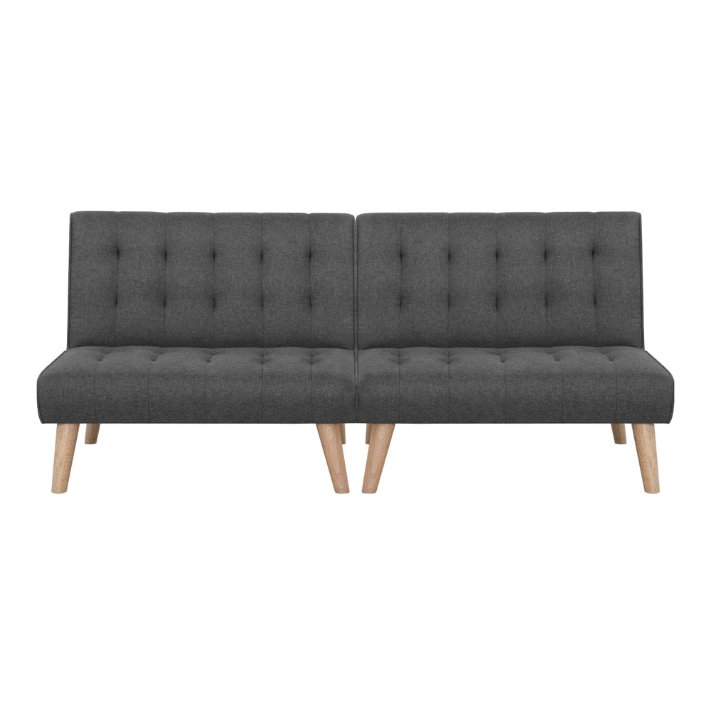Artiss 2x Sofa Bed Couch Single Seater Fabric Grey Furniture > Sofas > Sofas & Sofa Beds