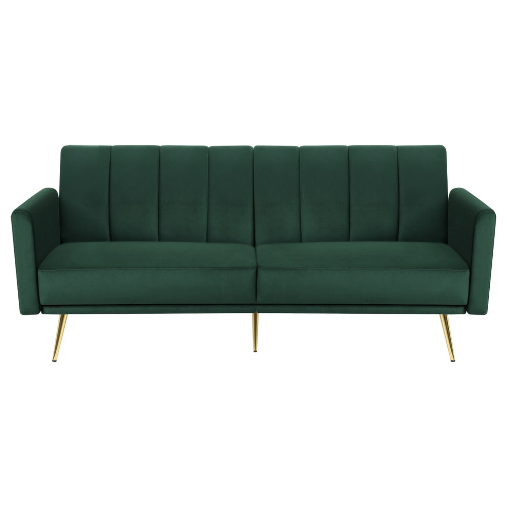 Artiss Sofa Bed 3 Seater Couch Convertible Lounge Adjustable Arm Recliner Velvet - Furniture > Sofas > Sofas & Sofa Beds