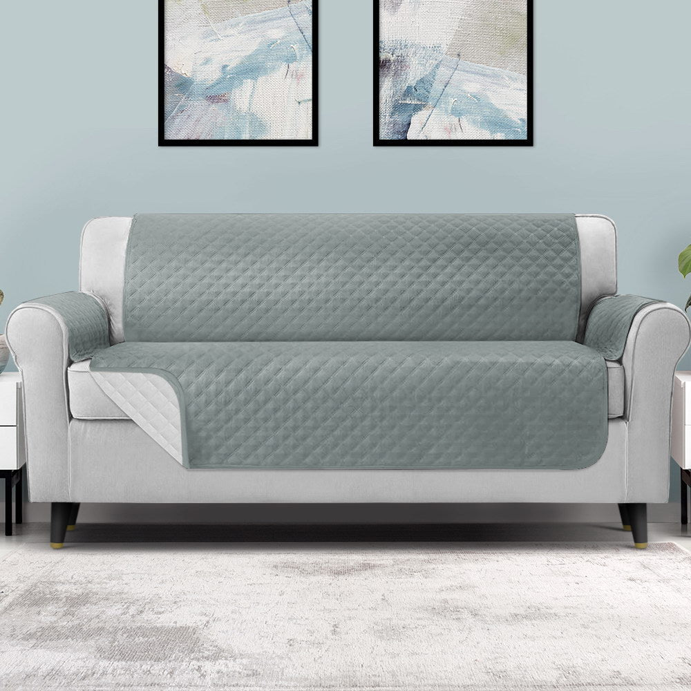 Artiss Sofa Cover Couch Covers 4 Seater 100% Water Resistant Grey Furniture > Sofas