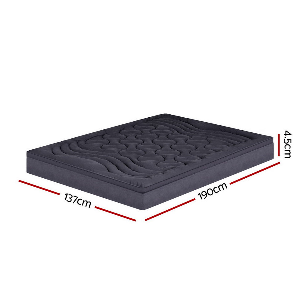 Giselle Bedding Mattress Topper Pillowtop 3-Zone Double - Furniture > Mattresses > Mattress Toppers