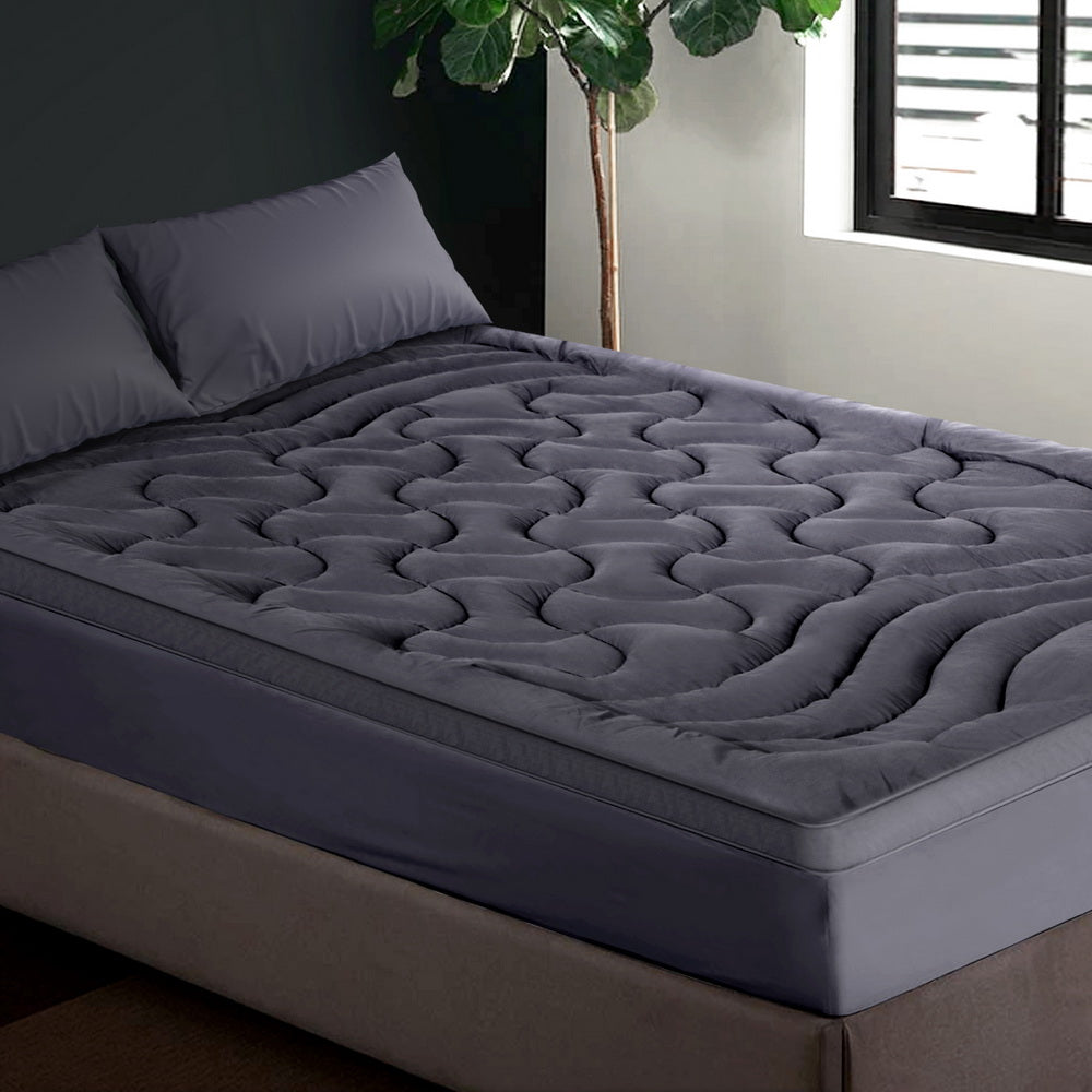 Giselle Bedding Mattress Topper Pillowtop 3-Zone Double - Furniture > Mattresses > Mattress Toppers