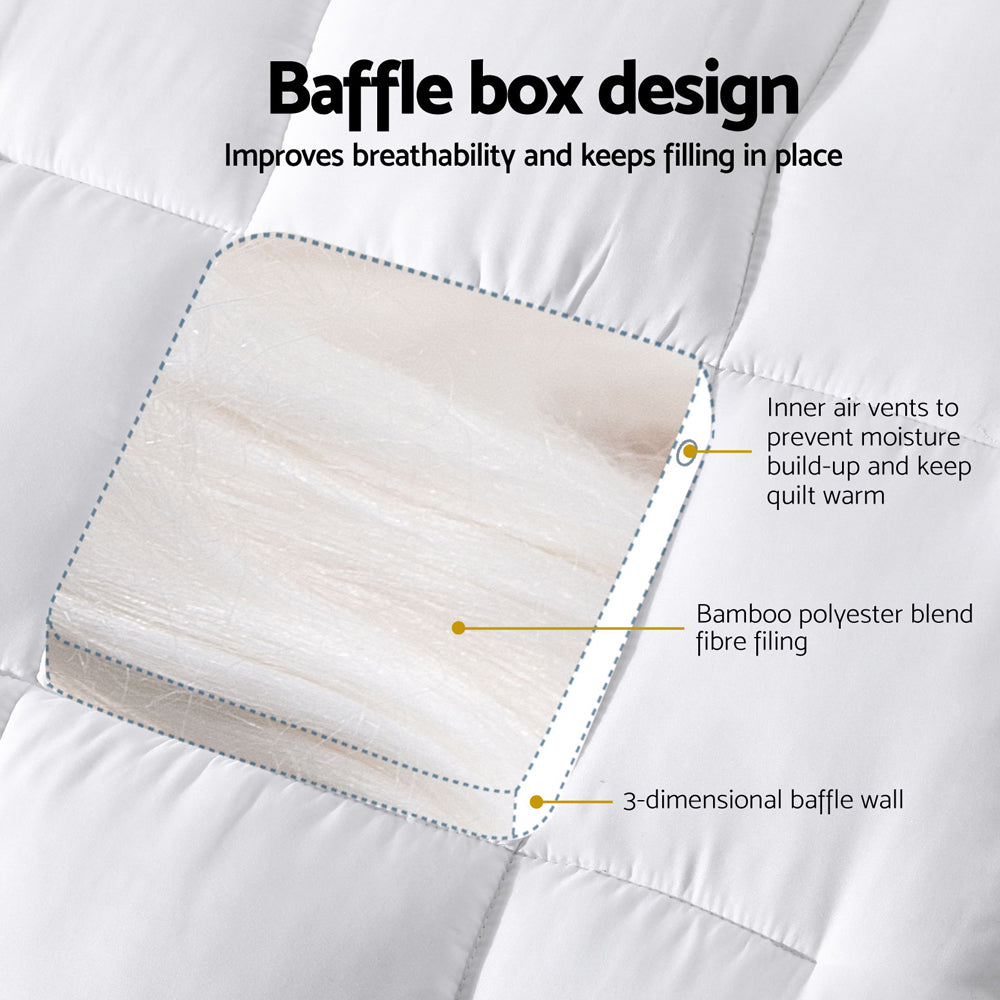 Giselle Bedding Mattress Topper Pillowtop Bamboo Cot - Home & Garden > Bedding > Pillows
