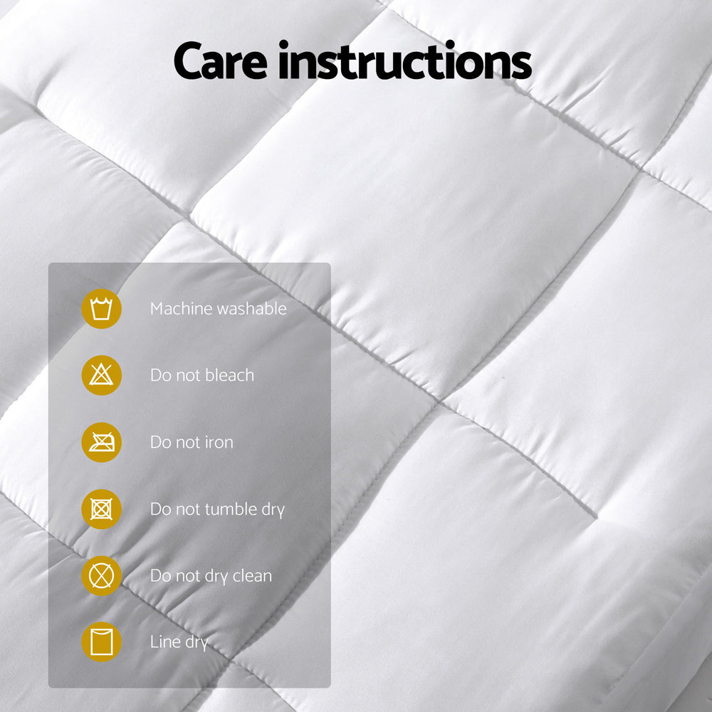 Giselle Bedding Mattress Topper Pillowtop Bamboo Cot - Home & Garden > Bedding > Pillows