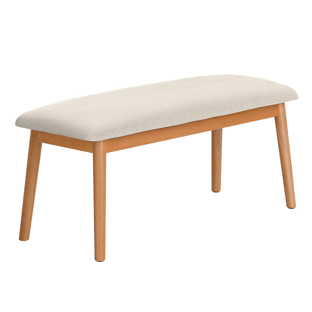 Artiss Dining Bench Upholstery Seat Wooden Chair 106cm - Furniture > Dining > Kitchen & Dining Chairs
