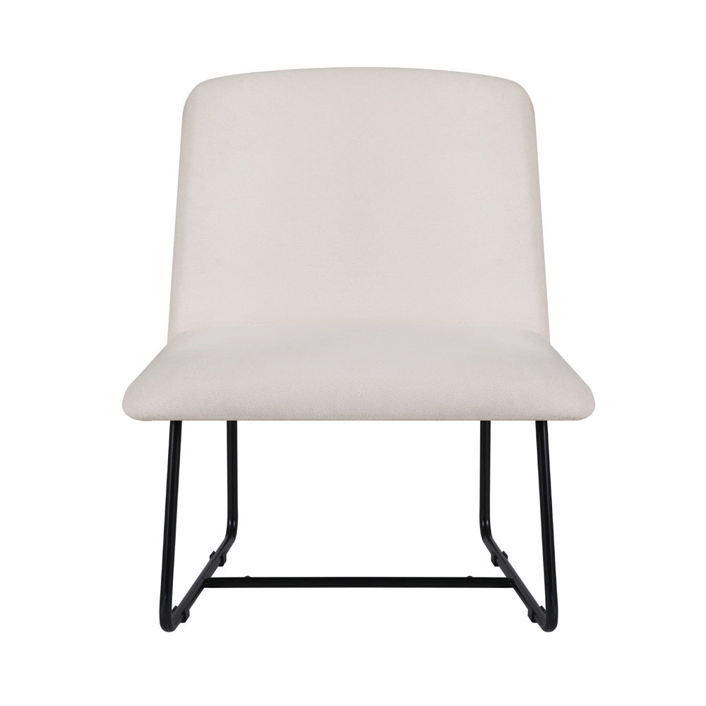 Artiss Accent Chair Armchair Cross Leg Beige - Furniture > Bar Stools & Chairs > Arm Chairs & Recliners