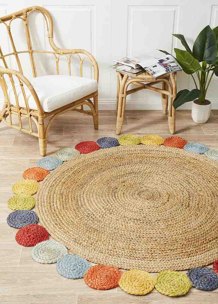 Atrium Tutti Multi By Rug Culture 200X200cm ROUND Home & Garden > Rugs > Round Rugs