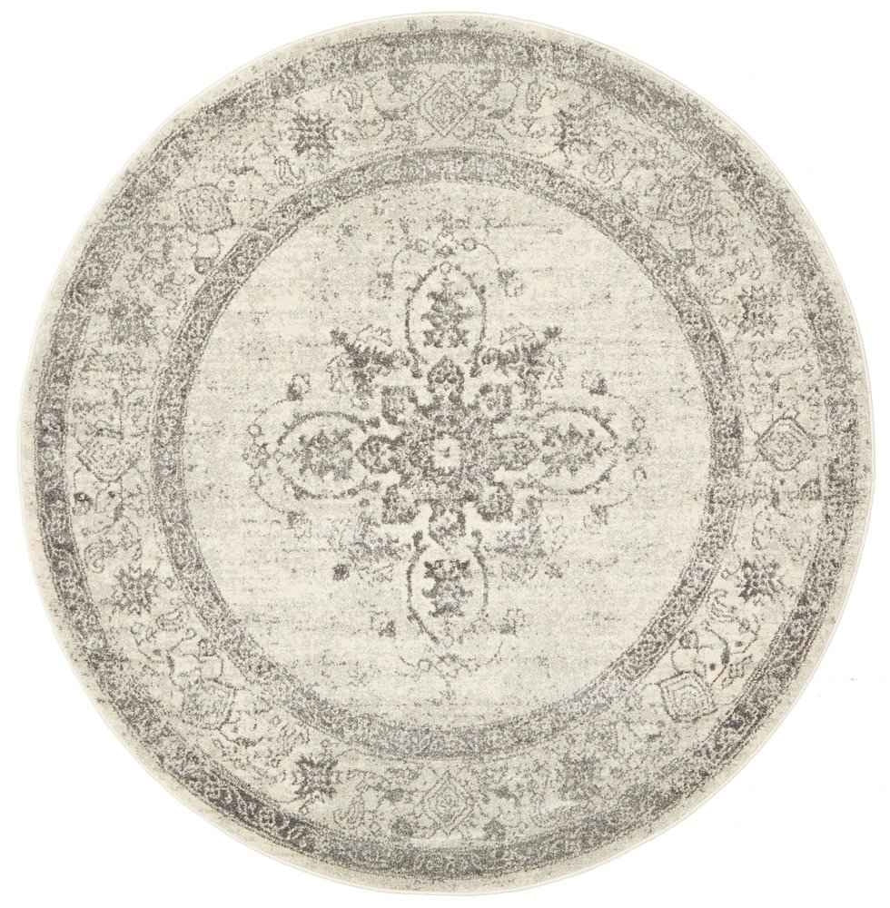 Century 977 Silver Round by Rug Culture - 240 x 240 cm - ROUND - Home & Garden > Rugs > Round Rugs