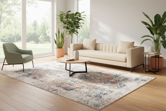 Heriz Ivory Rug by Rug Culture -310X240CM - RECTANGLE