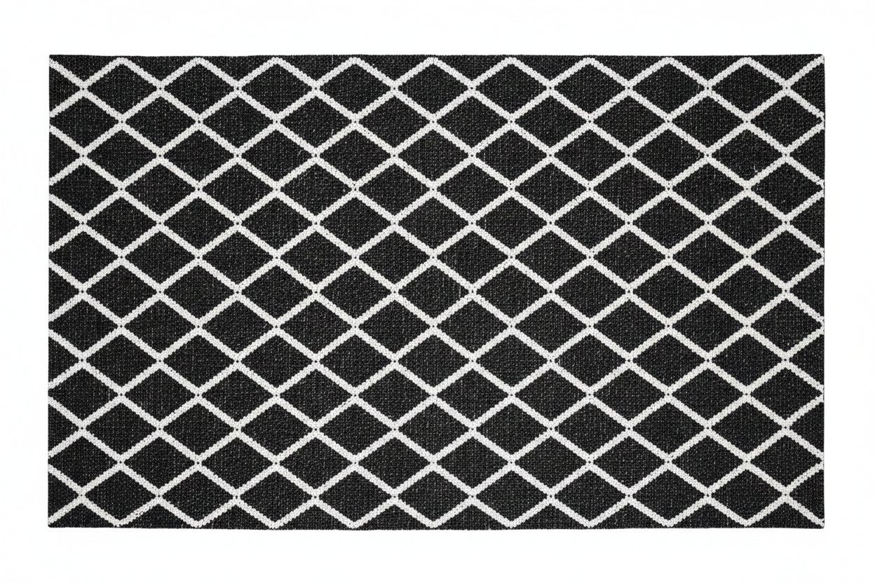 Huxley Black Rug by Rug Culture-280X190CM - RECTANGLE - Home & Garden > Rugs > Floor Rugs