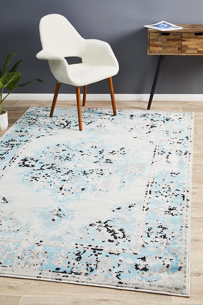 Alexa Transitional Rug Blue Grey by Rug Culture - 400X300CM - Home & Garden > Rugs > Floor Rugs