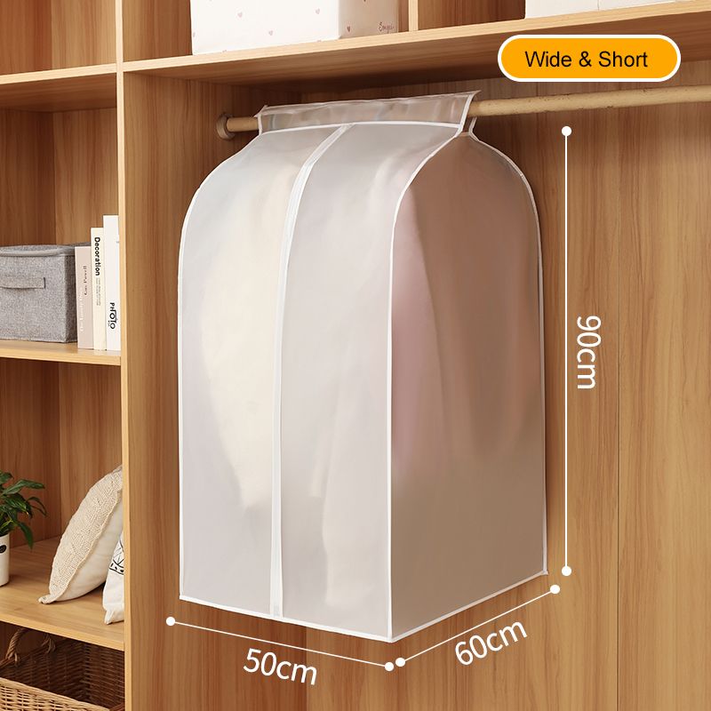 Garment Bags-proof Dust Cover Coat Hanging Clothes Storage Bag Premium Thickened Clothing Organizer Moisture-proof Dust