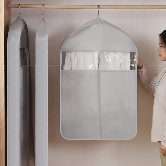 6Pcs Garment Bags for Hanging Clothes Suit Bags, Dust-Proof Clothes Cover Bag with Full-Length Zipper, Clear Hanging Garment Bag