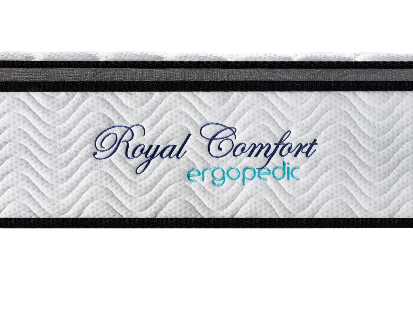 Ergopedic Mattress 5 Zone Latex Pocket Spring Mattress In A Box 30cm - Queen - White Grey Black - Furniture > Bedroom >