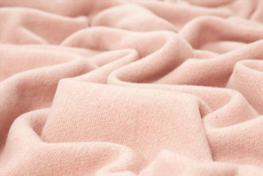 Oxford Throw Merino Wool Blend Blush Home & Garden > Decor