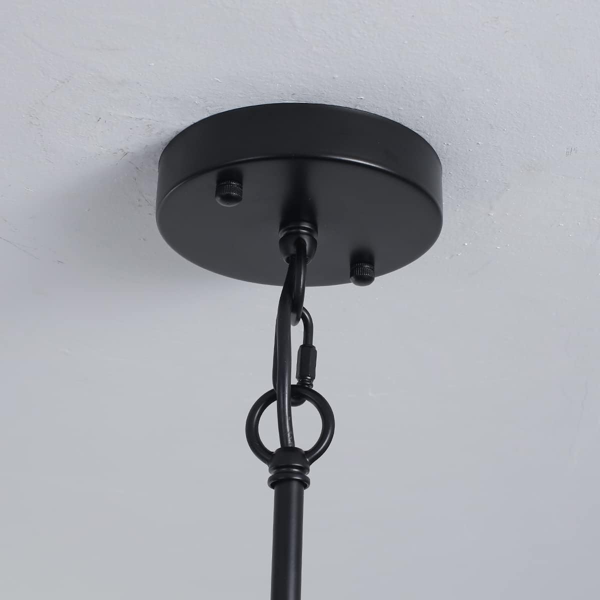 Farmhouse Pendant Light Rustic Lantern Chandelier Black - Home & Garden > Lighting > Lighting Accessories