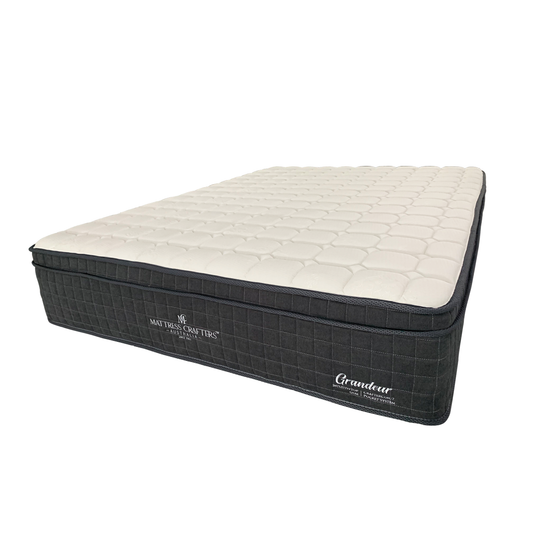 Grandeur King Mattress Latex Foam 7 Zone Pocket Spring - Furniture > Mattresses > Mattress Toppers
