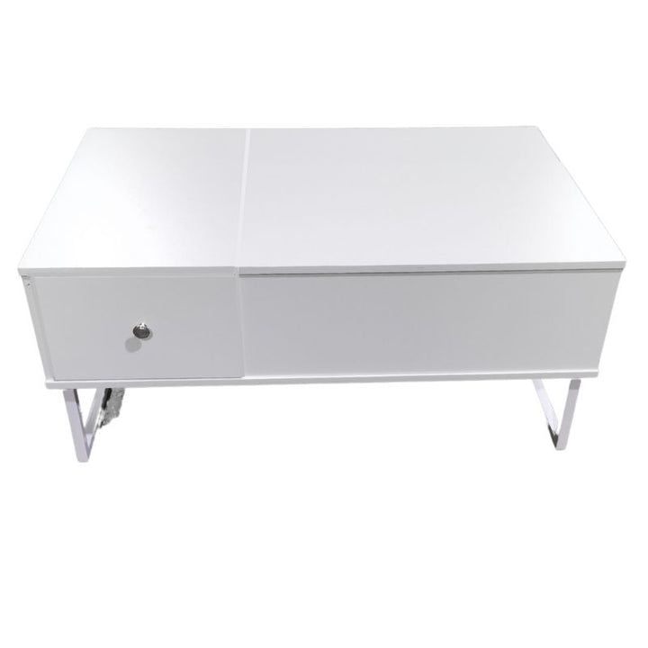 Lift Up White Coffee Table With Storage - Furniture > Living Room > Coffee Tables