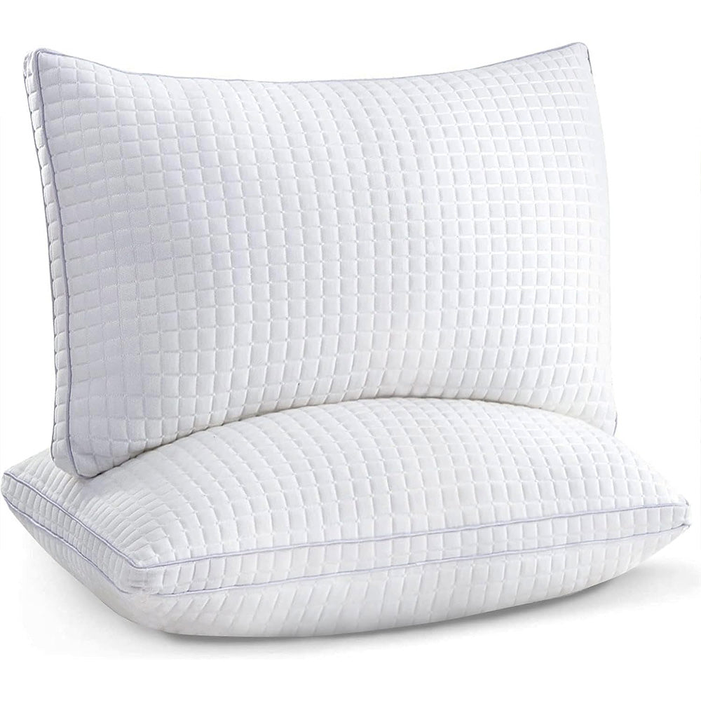 2xKing Quality Pillows Cotton Hotel Adjustable Home Pillows Down Alternative Pillows - Home & Garden > Bedding > Pillows