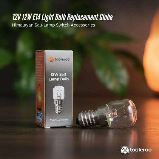 Tooleroo Salt Lamp Bulb E14 - Replacement Globe for Himalayan 12V Lamp