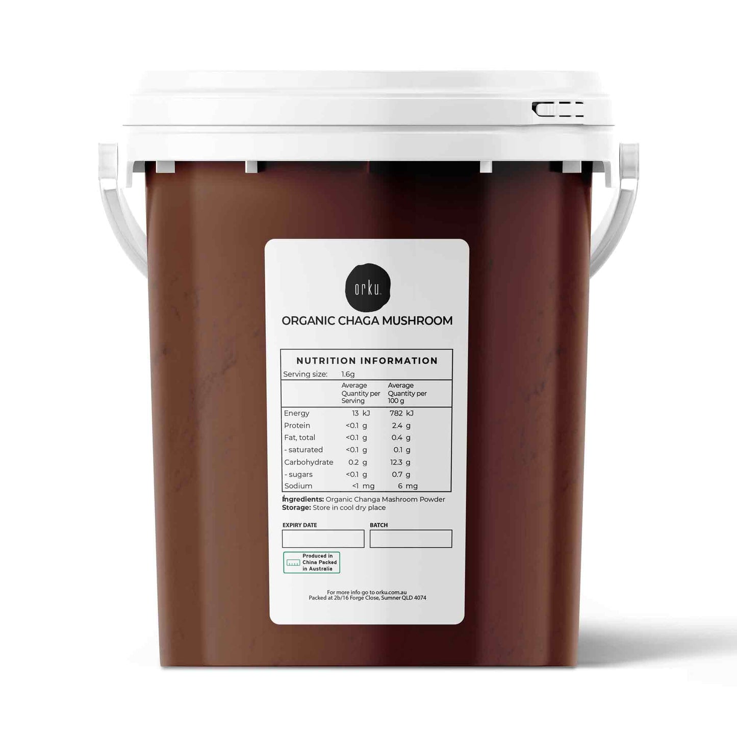 300g Organic Chaga Mushroom Powder Tub Bucket Supplement Inonotus Obliquus Health & Beauty > Nutrition & Supplements >