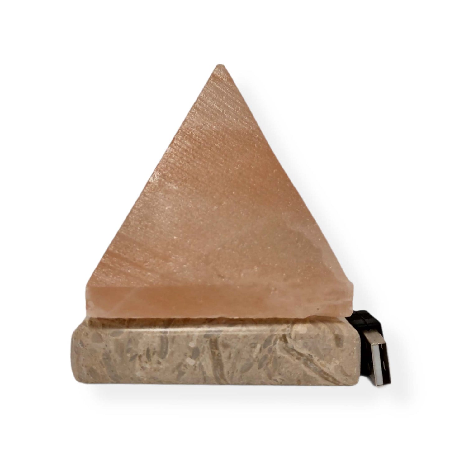 USB Colour Changing Salt Himalayan Lamp - Pyramid Shape Pink Rock LED Light - Home & Garden > Lighting > Table Lamps